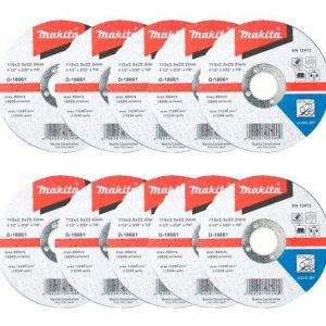 Pack 10 Discos de corte Metal 4 1/2" Makita D-18661