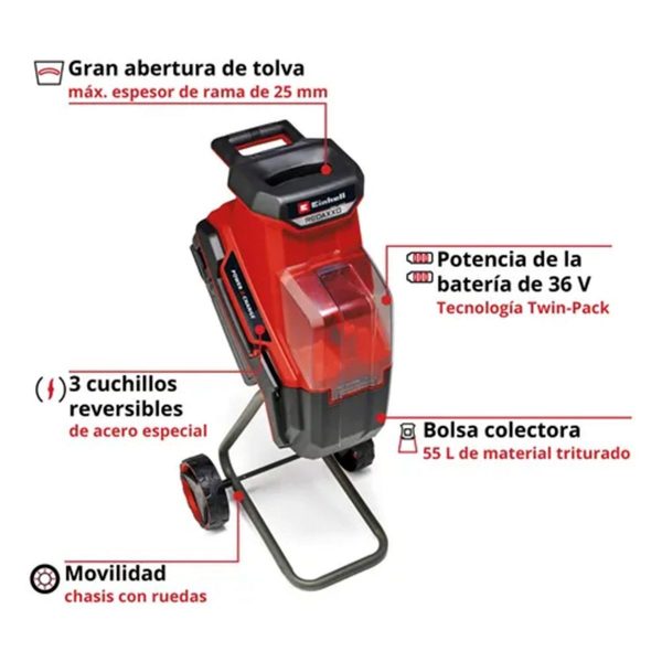 Chipeadora Inalámbrica Einhell Redaxxo 36/25 - Sin Baterías - Imagen 3