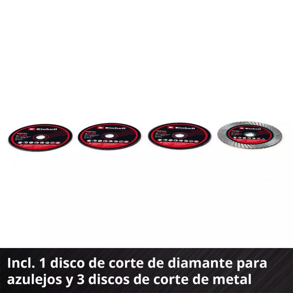 Esmeril Inalámbrico Multimaterial Einhell TP-CO 18/76-C Li BL - Solo - Imagen 5