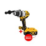 Taladro percutor 1/2" 20V XR Dewalt DCD1007B + Bat 5 AH Regalo