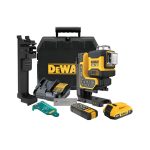 Kit Nivel Láser Dewalt DCLE34035D1 - Control Remoto 3 Líneas 360° 20v