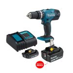 Kit Taladro Perc. Makita DHP453X10 + Bat Adicional 3AH-18V de Regalo
