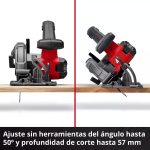 Sierra Circular Inal. Einhell TE-CS 18/165-2 Li - Sin Baterías - Imagen 6