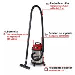 Aspiradora polvo y Agua Einhell TC-VC 1540 S - 900 Watts - Imagen 3