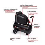 Compresor de Aire libre de aceite Einhell TC-AC 190/24/8 I OF - Imagen 9