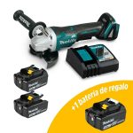 Kit Esmeril Angular Inal 4 1/2" 18V Makita DGA458RFE + Bat Adicional 3ah de Regalo