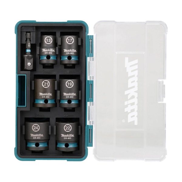 Set Dados de Impacto 1/2" 7 Pzs Makita E-16592 - Imagen 5