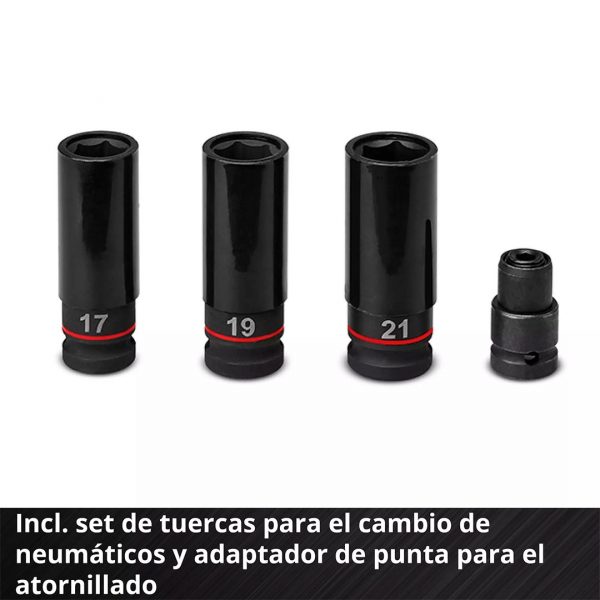 Llave de Impacto Einhell TP-CW 18/350-C Li BL - Sin Baterías - Imagen 5