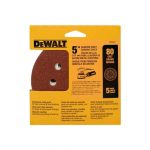 Set 5 Lijas con velcro Dewalt DW4301 Grano 80