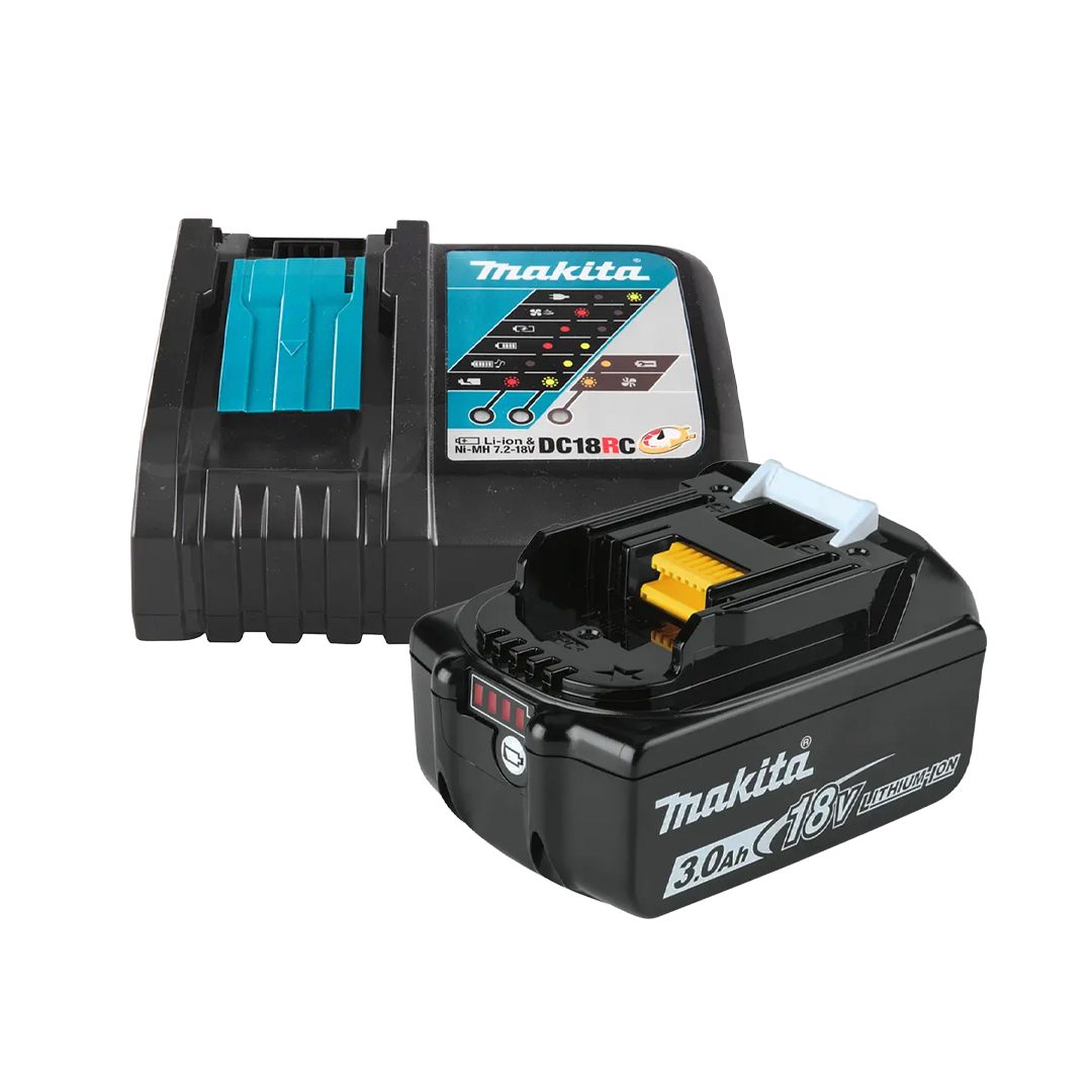 Kit Cargador DC18RC y Bateria BL1830 3ah 18V Makita 1 Kit Cargador DC18RC y Bateria BL1830 3ah 18V Makita - Imagen 1