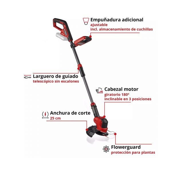 Orilladora Inal. Einhell GE-CT 18/25 Li - Sin Baterías - Imagen 9
