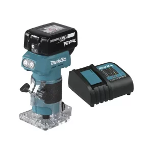 Kit Fresadora Inalámbrica Makita DRT52Z Inc. Carg y 2 Bat 3AH