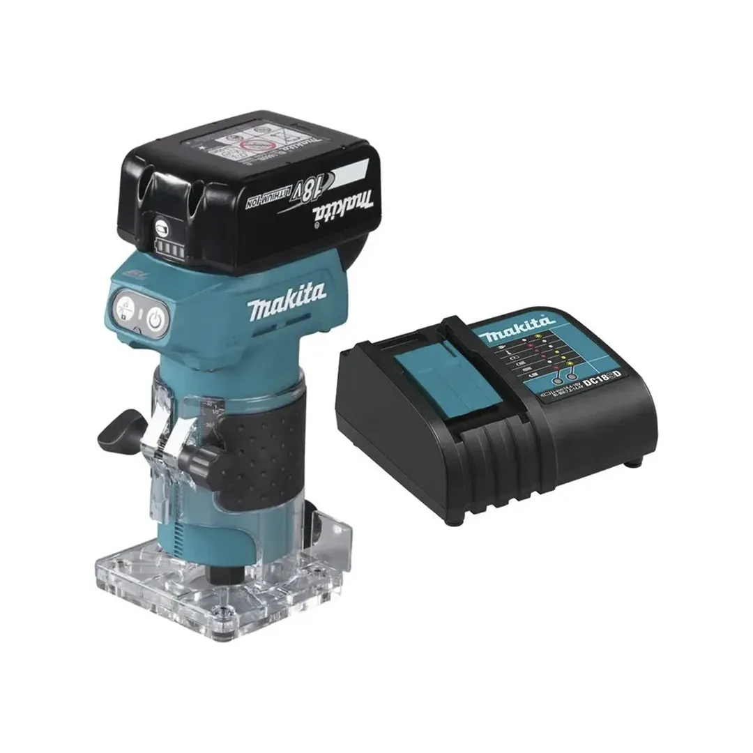 Kit Fresadora Inalámbrica Makita DRT52Z Inc. Carg y 2 Bat 3AH Kit Fresadora Inalámbrica Makita DRT52Z Inc. Carg y 2 Bat 3AH - Imagen 1