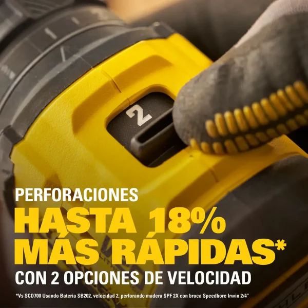 Taladro Atornillador Stanley 20V Brushless FATMAX SBD714D2T - Imagen 2