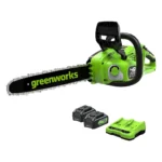 Kit Motosierra Greenworks 48V 16" Incl 2 Bat 4ah y Cargador doble