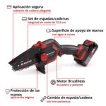 Kit Podadora Inal. Einhell GE-PS 18/15 Li Incl Bat, Carg y Bolso - Imagen 4