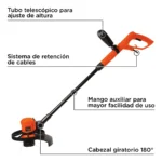 Orilladora De Corte 27,5cm 600w Black+decker Gl600n-b2c - Imagen 4